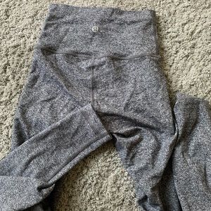 Full length, grey lululemon leggings